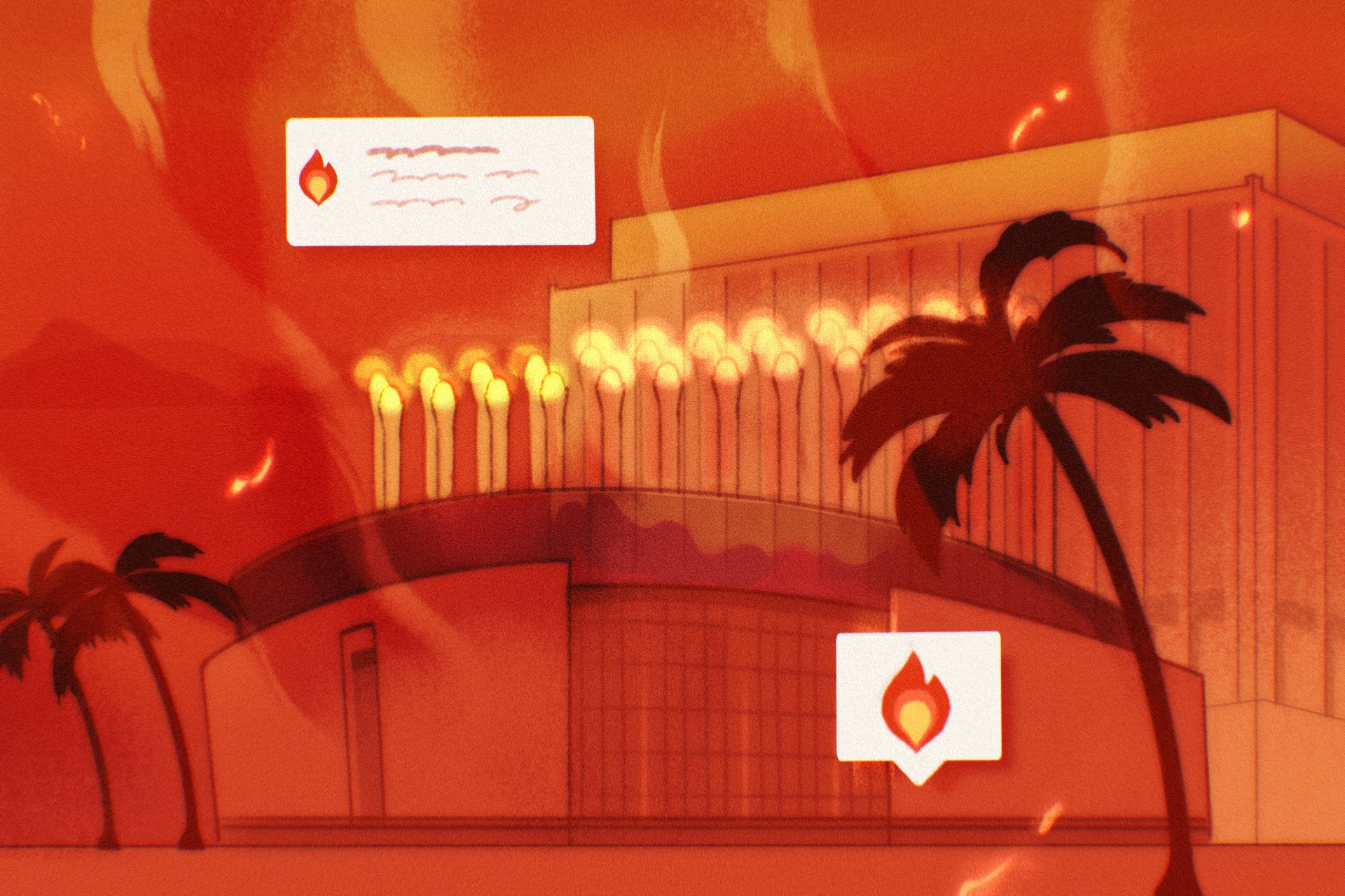 I evacuated when the Sunset Fire broke out. What happened next was surreal.